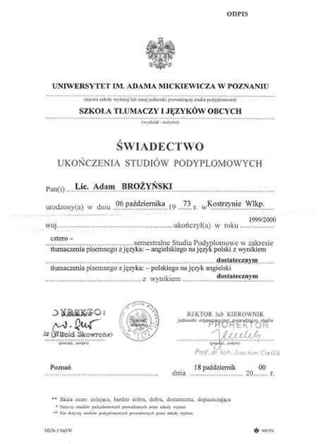 Translation-Diploma-Adam-Brozynski